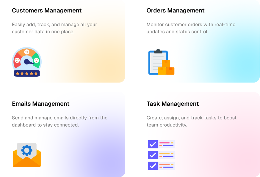 CRM Management - Lara Dashboard