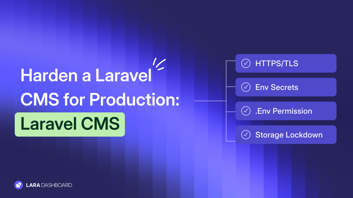 Harden a Laravel CMS for Production: HTTPS, Env, and File Permissions