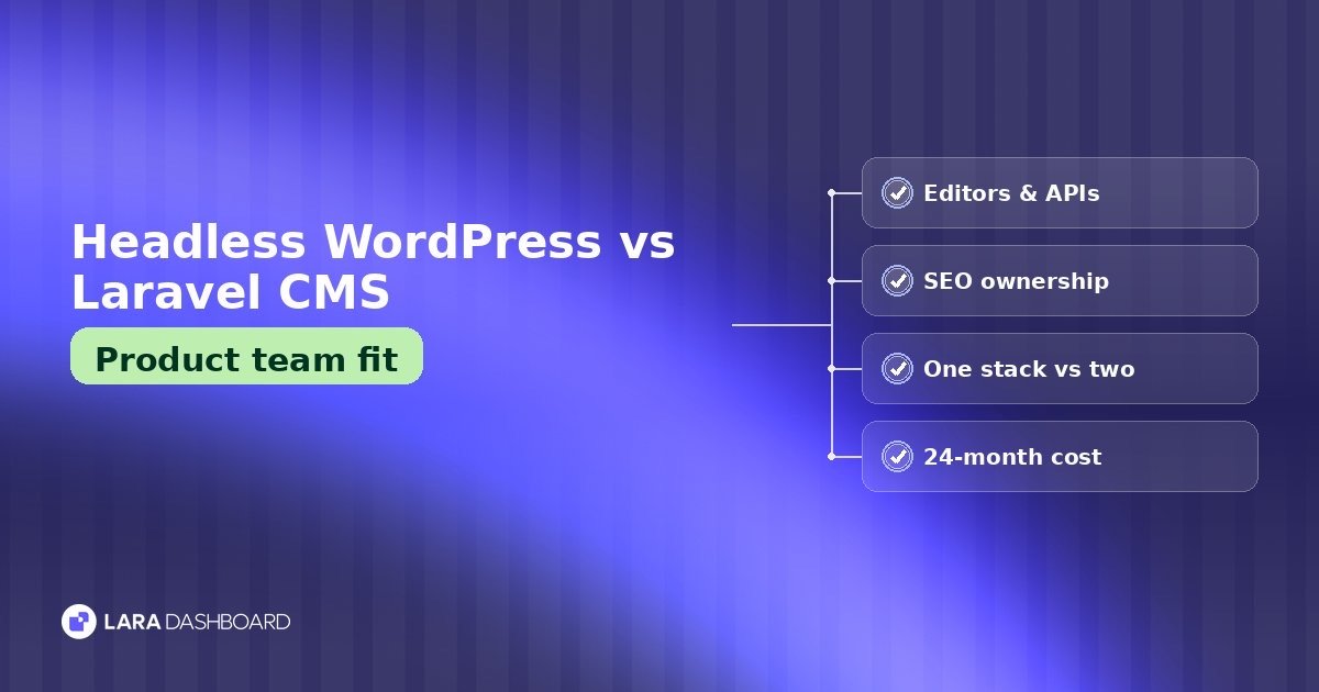 Headless WordPress vs Laravel CMS: Which Fits Product Teams