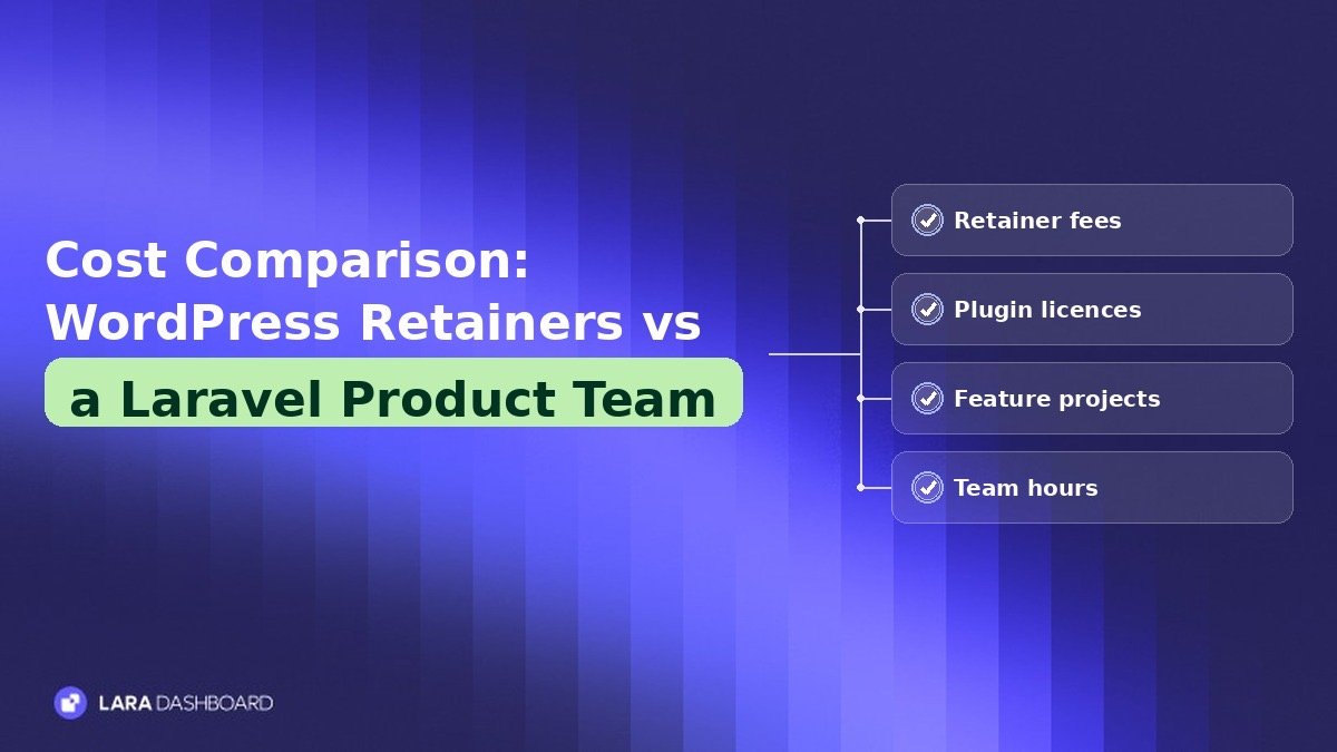 Cost Comparison: WordPress Agency Retainers vs a Laravel Product Team