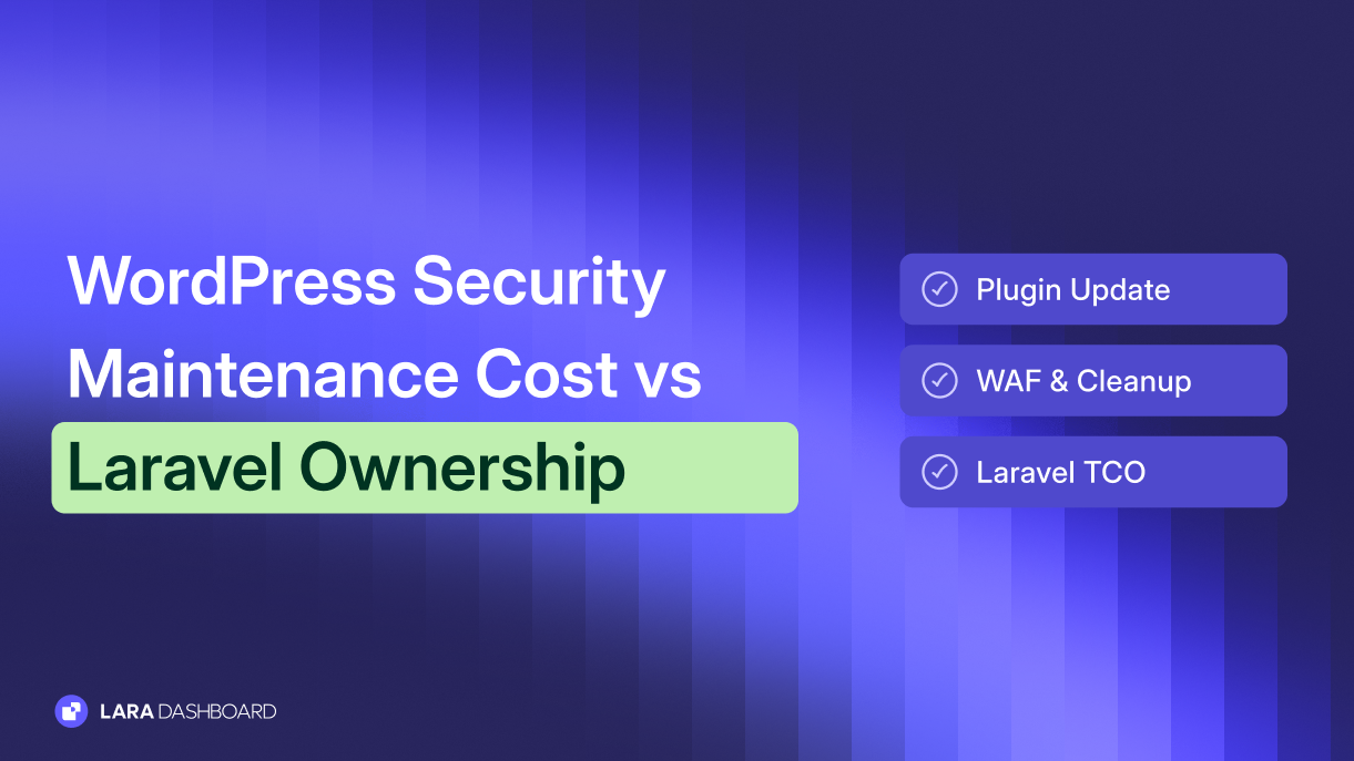 WordPress Security Maintenance Cost vs Laravel Ownership