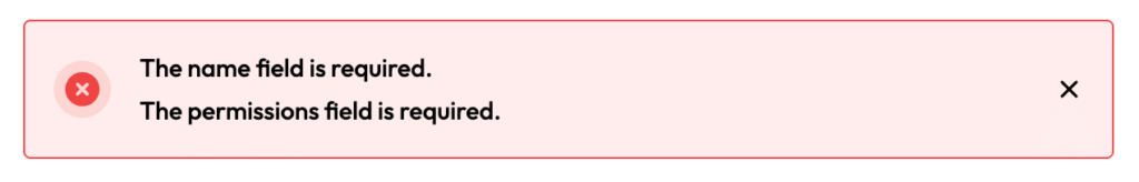 Lara Dashboard - Errors Alert - Multiple Error