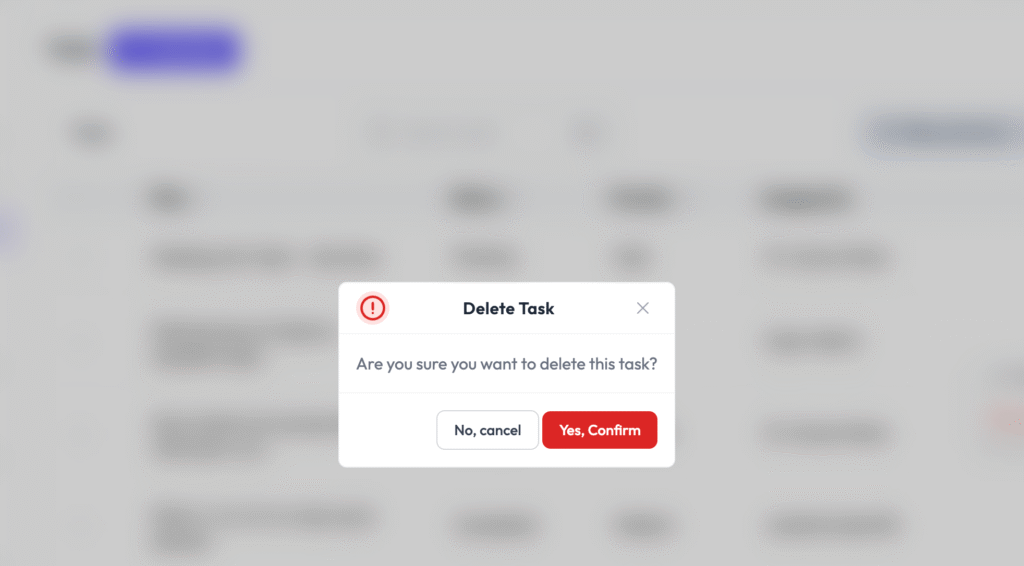 Task Manage Delete Task | Lara Dashboard